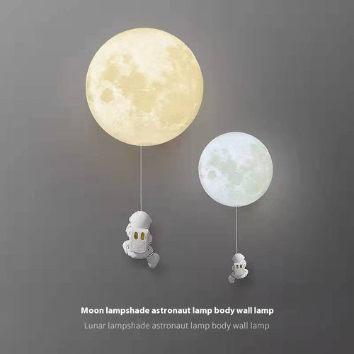 Children's Room Moon Wall Lamp Modern Minimalist - HAUSSLYON