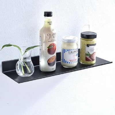 Black non-perforated bathroom shelf - HAUSSLYON