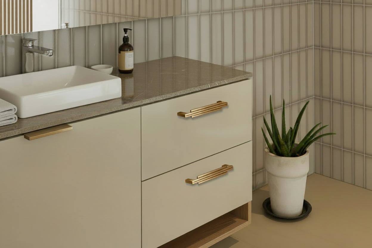 Furniture Wardrobe Drawer Cabinet Brass Handle - HAUSSLYON