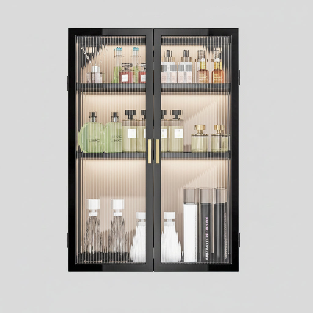 Rack Bathroom Light Luxury Cosmetics Storage Cabinet - HAUSSLYON