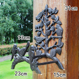 Cast Iron Wrought Iron Pipe Rack Wall Decoration - HAUSSLYON