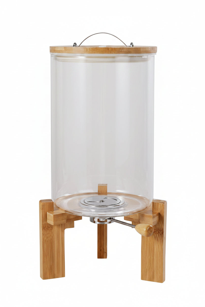 High Borosilicate Glass Measuring Rice Bucket Large Moisture-proof Insect-proof - HAUSSLYON