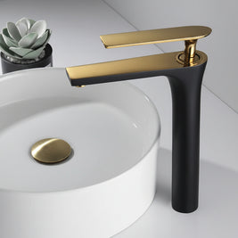 Robinet de salle de bain Cheverny de la marque Hausslyon, en métal chromé avec levier unique et design moderne.