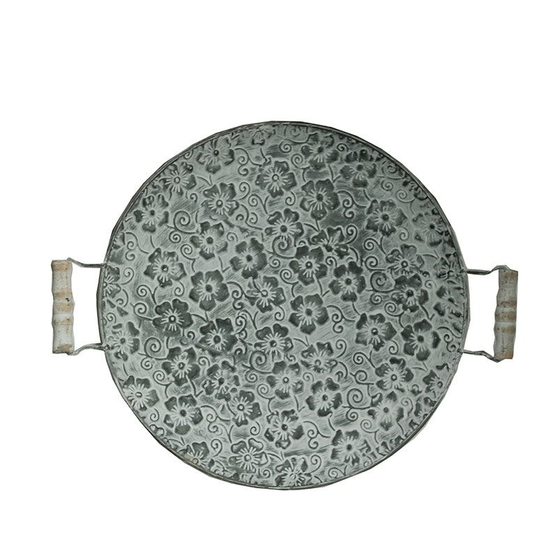 Round wrought iron belt storage tray - HAUSSLYON