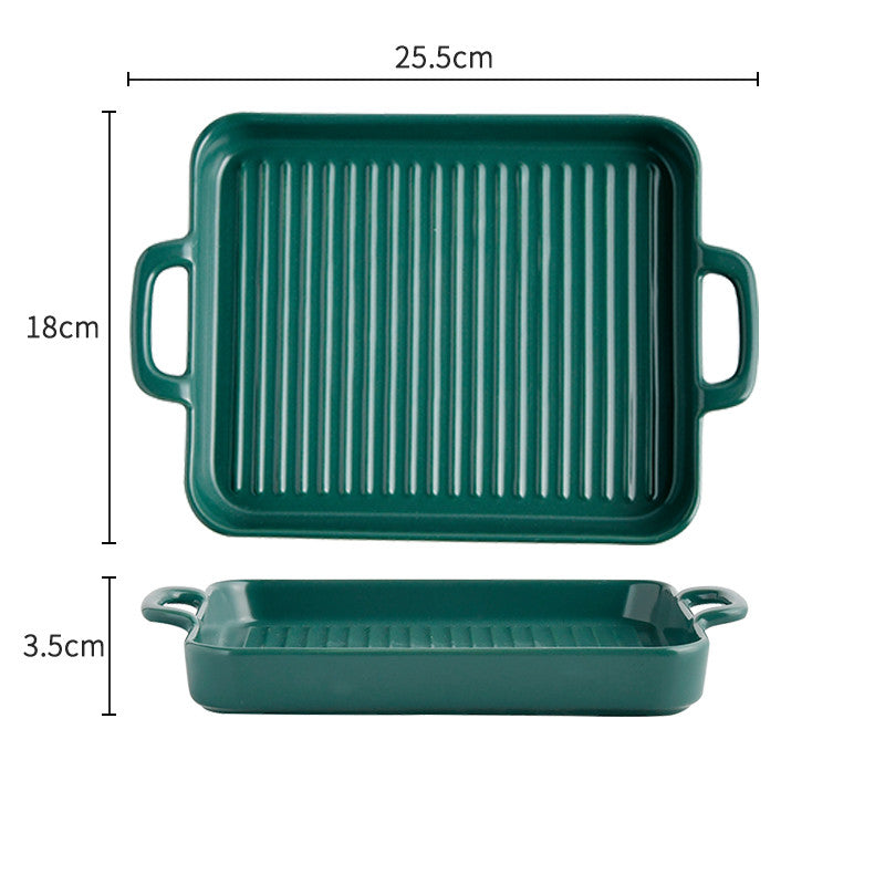 Plat à rôtir VidaXL Koki, en fonte, avec manche en bois, idéal pour la cuisson au four et la rôtisserie.