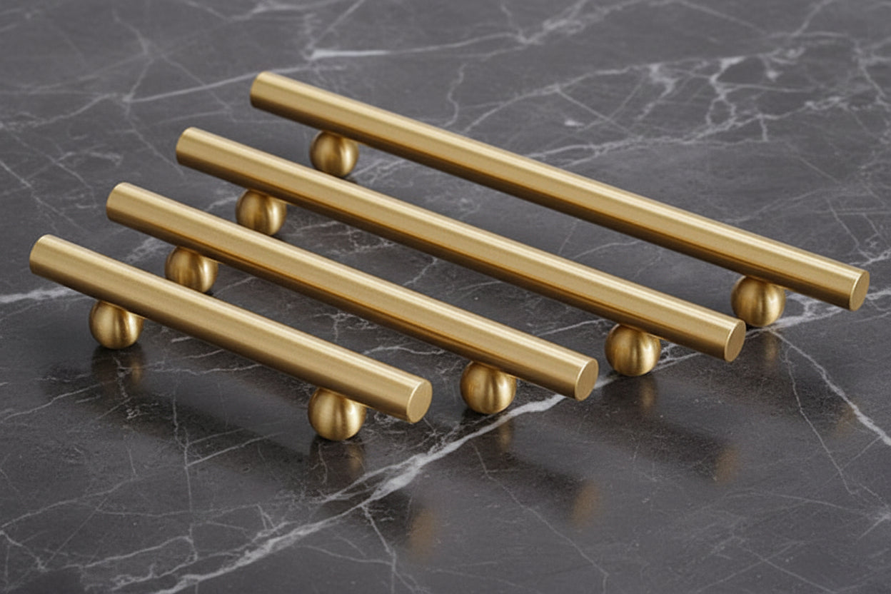 Poignées et boutons RENFAN Lagos, finition élégante, en métal, pour meubles ou décoration intérieure.