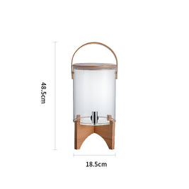 Distributeur de boisson en wenge de marque Premium Goods, avec un design élégant en bois foncé.