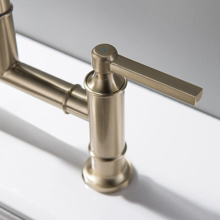 European Style Full Brass Golden Basin Faucet - HAUSSLYON