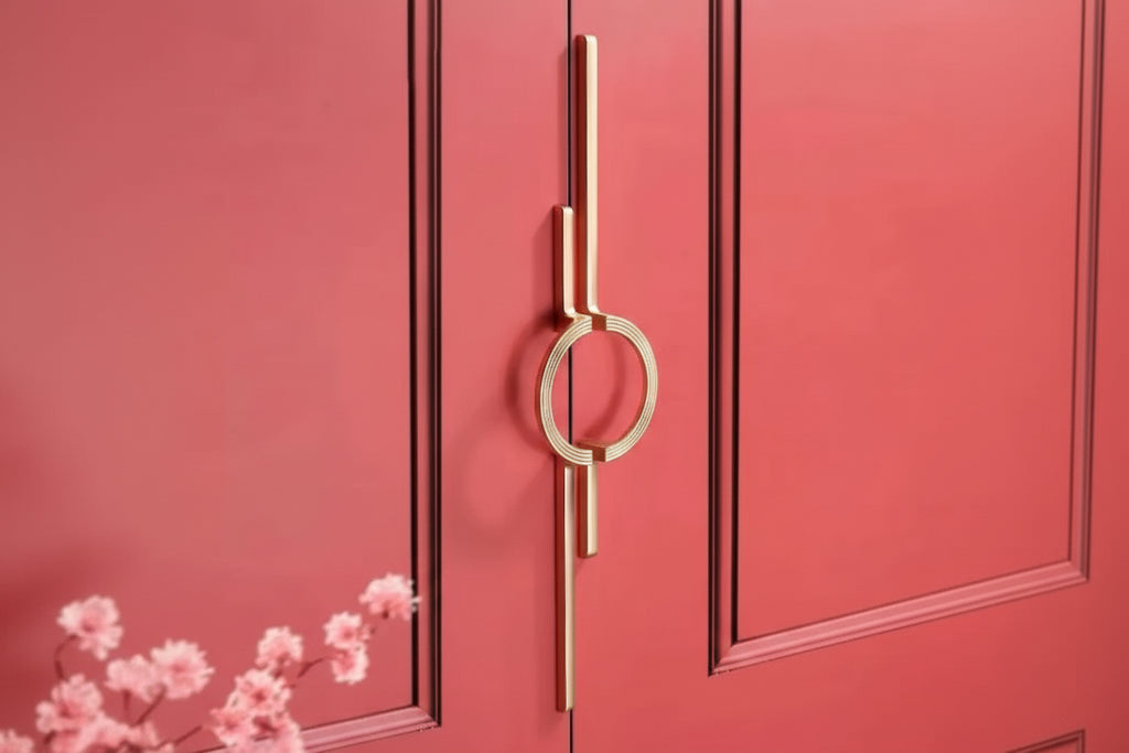 Half Round Cabinet Hardware For Wardrobes And Drawers Solid Door Handle For Furniture - HAUSSLYON