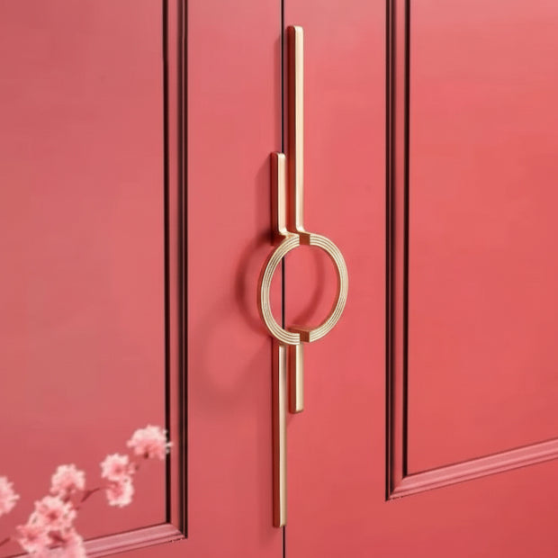 Half Round Cabinet Hardware For Wardrobes And Drawers Solid Door Handle For Furniture - HAUSSLYON