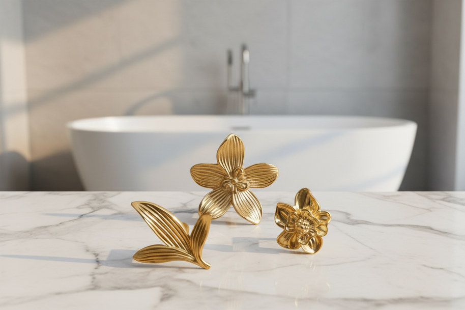 Boutons Fleury de la marque VidaXL, petits boutons en plastique blanc pour décoration ou couture, visibles en gros plan.