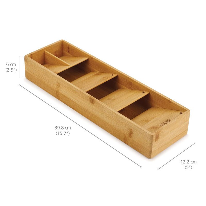 Kitchen Drawer Bamboo Grid Fork And Knife Storage Box - HAUSSLYON