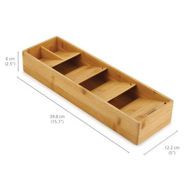 Kitchen Drawer Bamboo Grid Fork And Knife Storage Box - HAUSSLYON