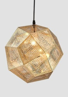 Pendant Modern Simple Grid Light Shadow Polyhedral Ball - HAUSSLYON
