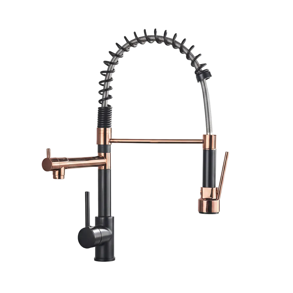 Full Copper Pull-out Kitchen Faucet - HAUSSLYON