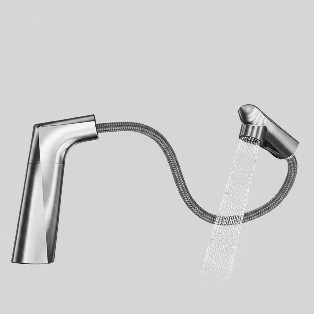 Washbasin Faucet Lifting Pull-out Type - HAUSSLYON