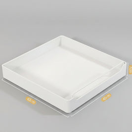 Étagère de rangement coulissante VidaXL pour armoires de cuisine, avec plusieurs niveaux en métal gris.