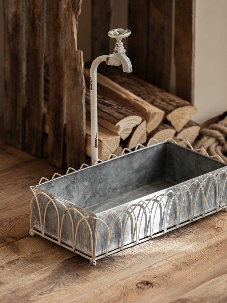 Faucet Retro Distressed Creative Metal Pots - HAUSSLYON