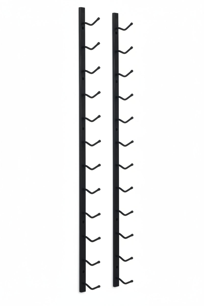 Wall-Mounted Wine Rack for 12 Bottles, Iron,   Wall-Mounted Wine Racks - HAUSSLYON