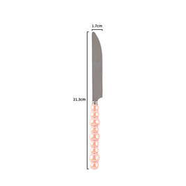 Couverts VidaXL Athenes en acier inoxydable, fourchette, couteau et cuillère élégants pour repas quotidiens.