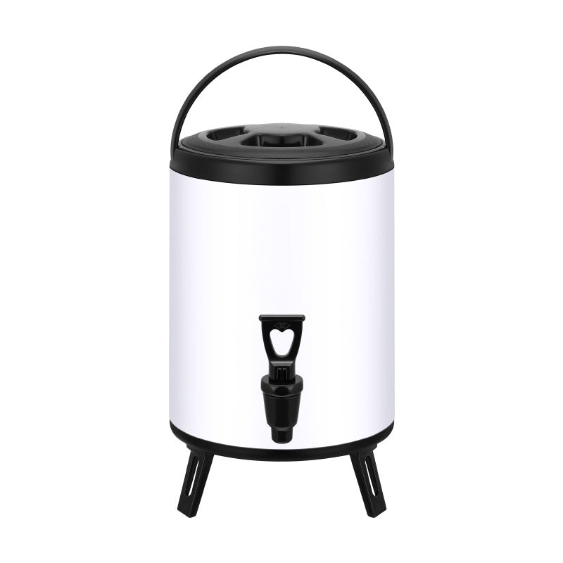 Thermos VidaXL Caderousse en acier inoxydable, compacte avec bouchon hermétique, idéale pour garder boissons chaudes ou froides.