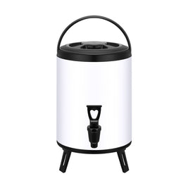 Thermos VidaXL Caderousse en acier inoxydable, compacte avec bouchon hermétique, idéale pour garder boissons chaudes ou froides.