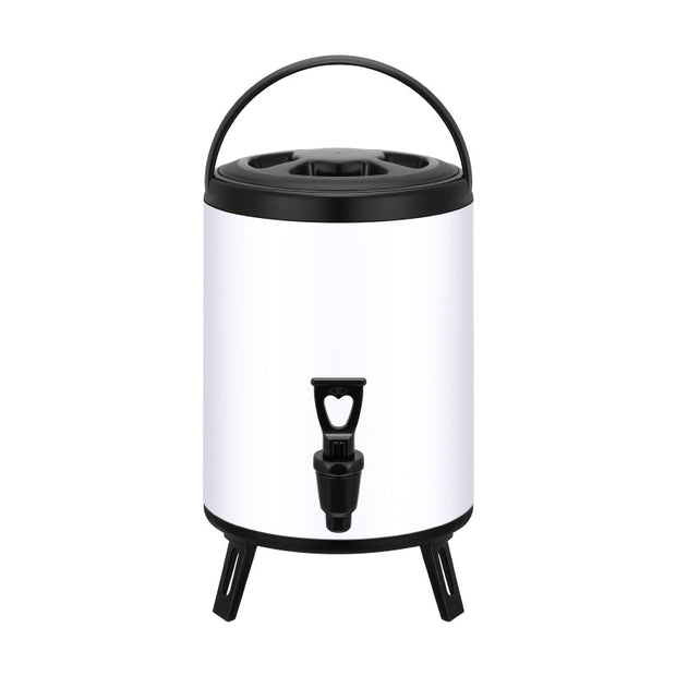 Thermos VidaXL Caderousse en acier inoxydable, compacte avec bouchon hermétique, idéale pour garder boissons chaudes ou froides.