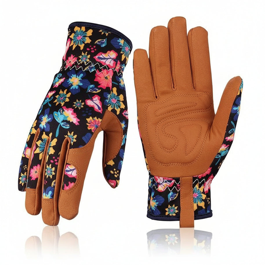 Gants de jardinage en microfibre HAUSSLYON, protection légère pour plantes et travaux de jardinage, mains confortables et sèches.