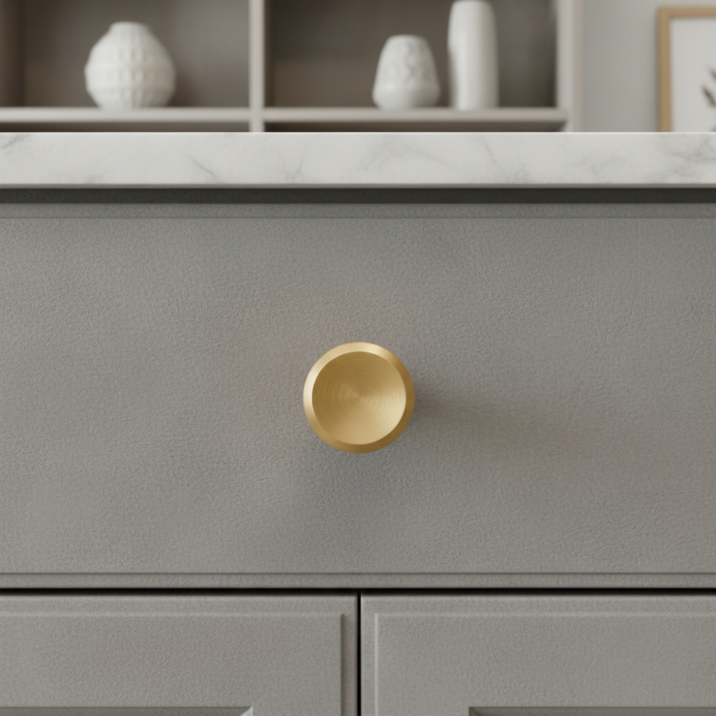 Poignées et boutons Lyon de la marque Renfan, design élégant en métal pour mobilier ou décoration intérieure.