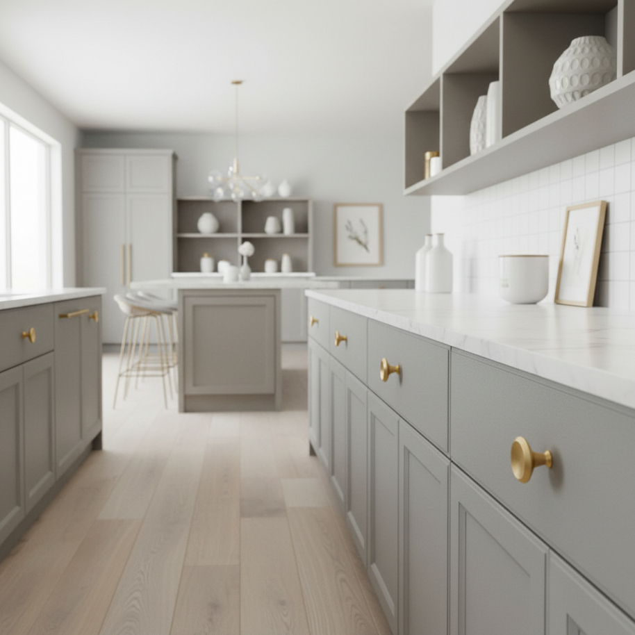 Poignées et boutons HAUSSLYON pour meubles, en métal avec finition élégante, adaptés pour la décoration intérieure.