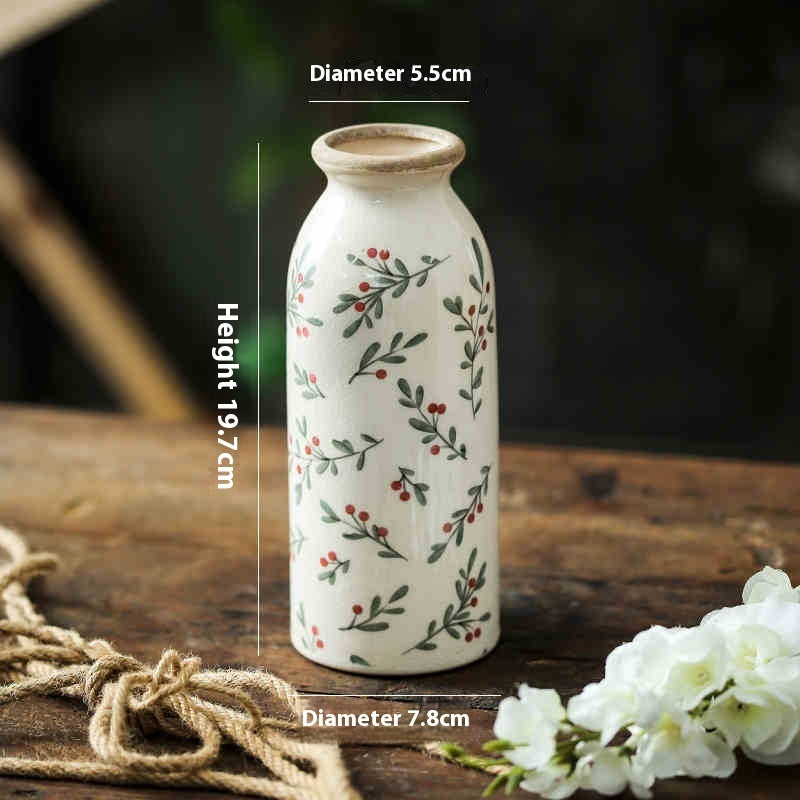 Simple Style Ceramic Vase Retro - HAUSSLYON