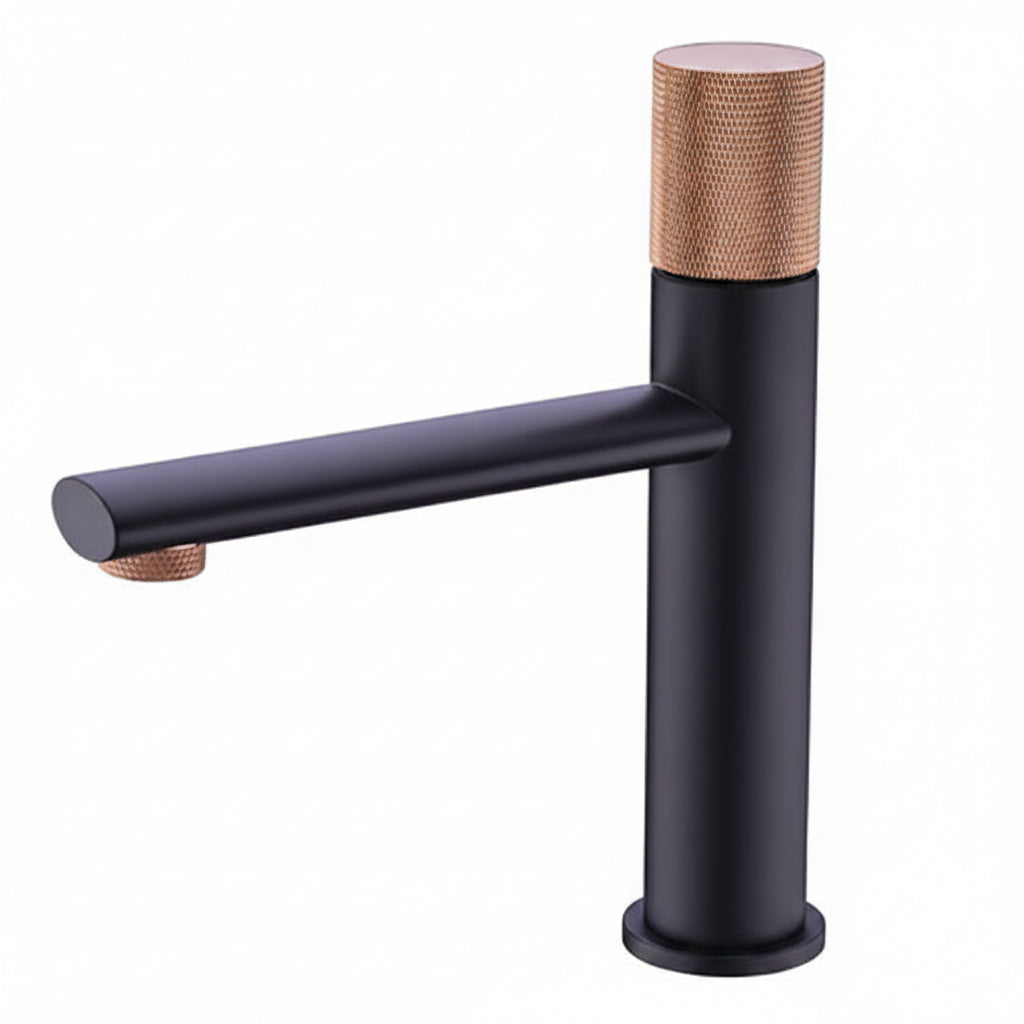 Robinet de salle de bain VidaXL Harlem en laiton chromé avec poignée unique et sortie pour douche.