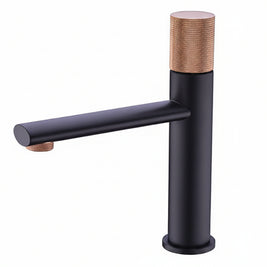 Robinet de salle de bain VidaXL Harlem en laiton chromé avec poignée unique et sortie pour douche.