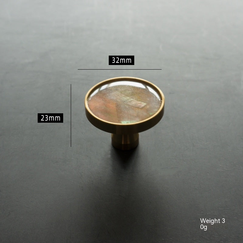 Brass Shell Furniture Hardware Cabinet Door Clothing Cabinet Drawer Handle - HAUSSLYON