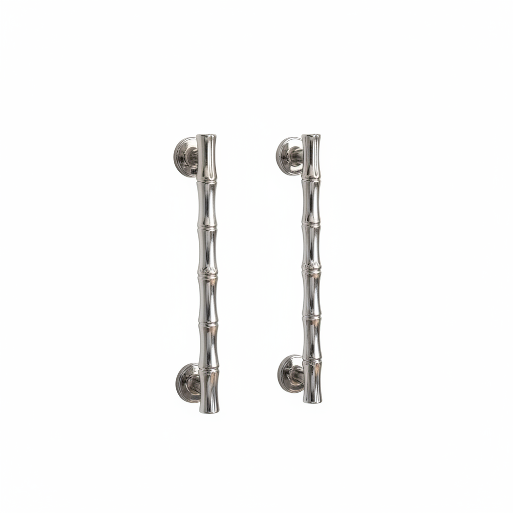 Poignées et boutons Kyotoji en chrome de VidaXL, design élégant pour meubles et armoires.