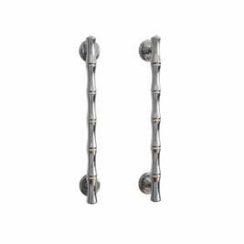 Poignées et boutons Kyotoji en chrome, accessoires de mobilier modernes, avec finition brillante pour décoration intérieure élégante.
