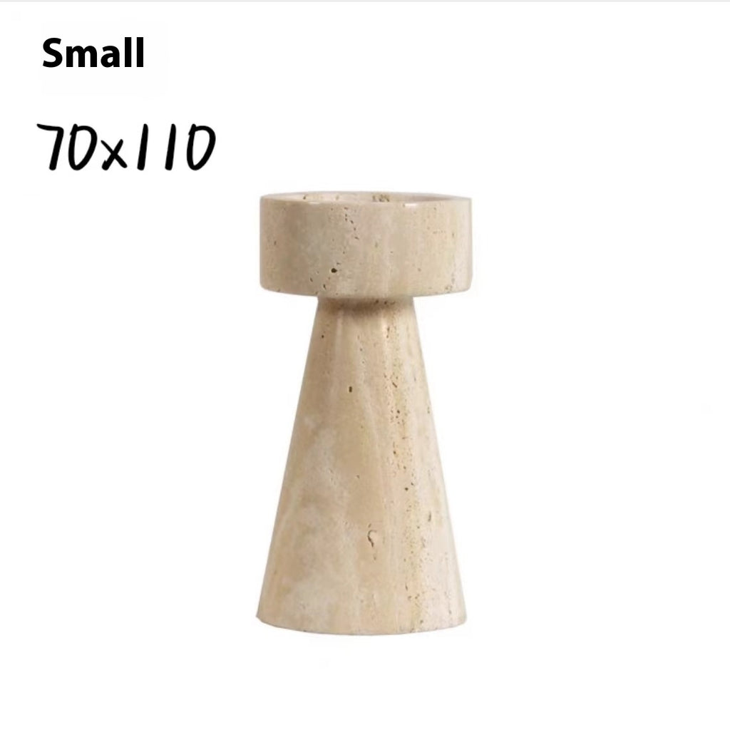 Creative Natural Cave Stone Candlestick Furnishings Ornaments - HAUSSLYON