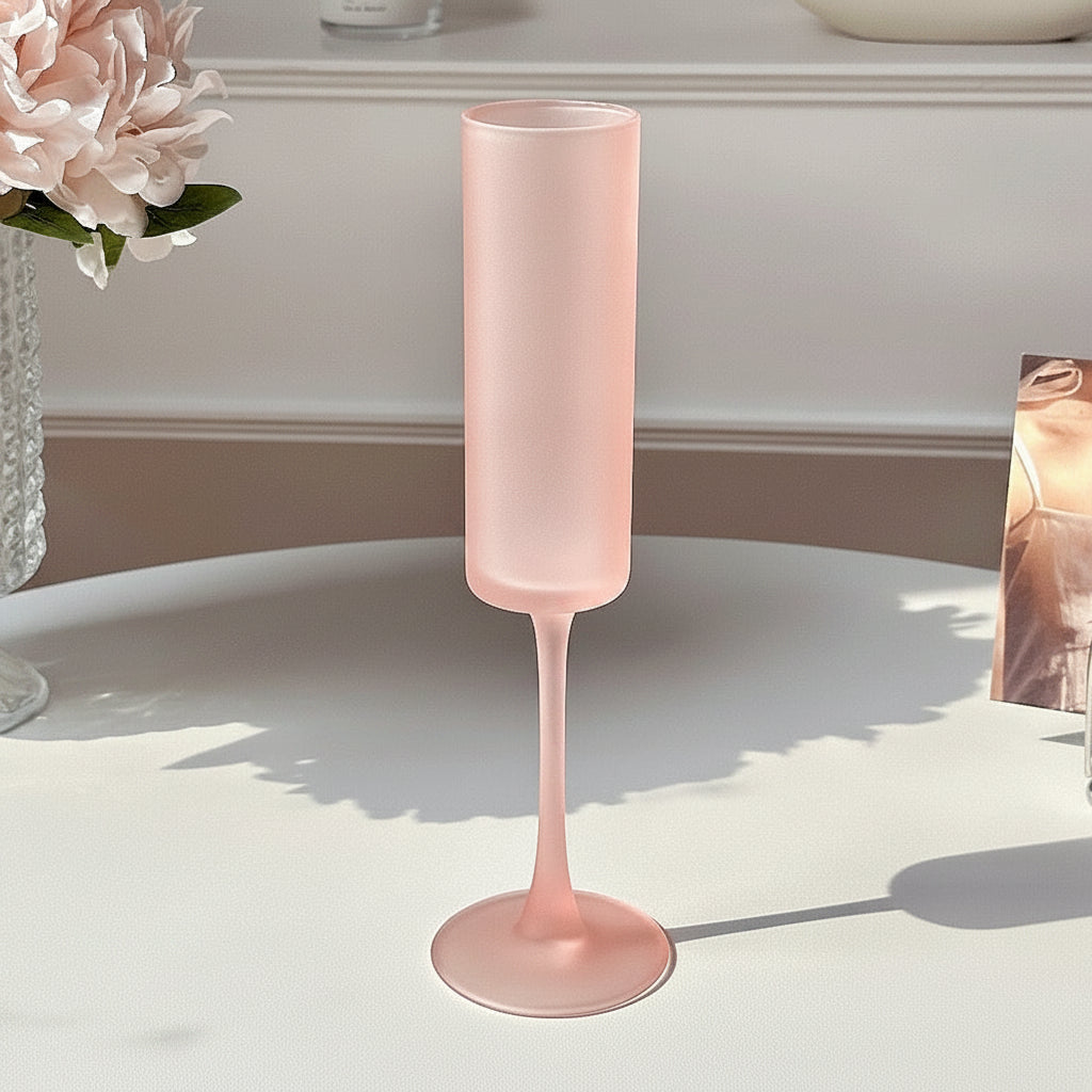 Ins Style French Straight High-leg Glass Atmosphere Wine Glass - HAUSSLYON