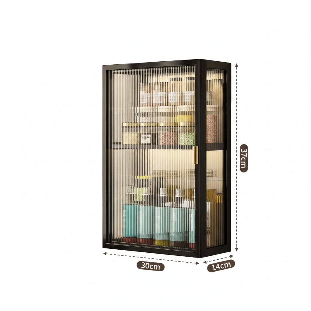 Rack Bathroom Light Luxury Cosmetics Storage Cabinet - HAUSSLYON