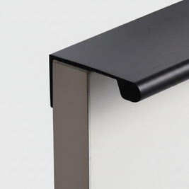 Poignées d'armoire VidaXL Kumasi en métal noir, avec design élégant pour meubles de cuisine ou de salle de bain.