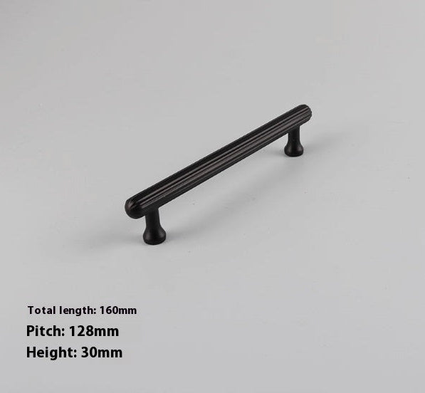 Poignées et boutons VidaXL, ensemble de poignées en bois avec boutons en métal pour meubles et décoration intérieure.