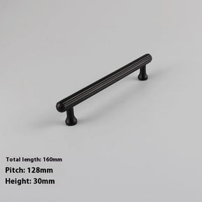 Poignées et boutons VidaXL, ensemble de poignées en bois avec boutons en métal pour meubles et décoration intérieure.