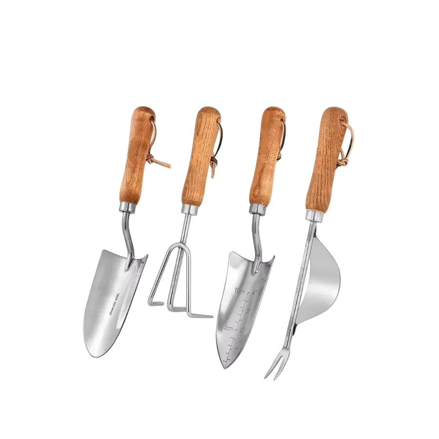 Wooden Handle Steel Gardening Tools Small Shovel - HAUSSLYON