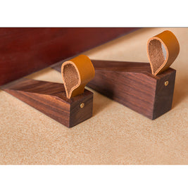 Nordic Solid Wood Door Stop Heightening Creative Bedroom Mobile - HAUSSLYON