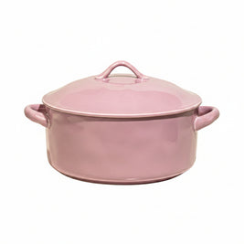 Soupière en porcelaine Hauslyon Northfolk avec couvercle élégante, détails fins et finition blanche brillante.