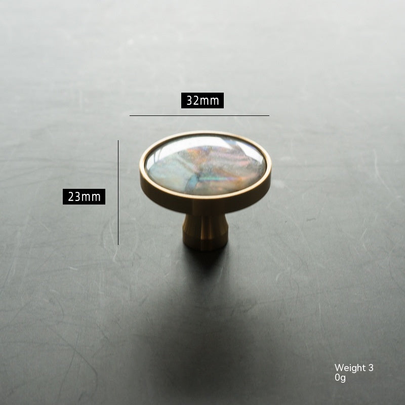Brass Shell Furniture Hardware Cabinet Door Clothing Cabinet Drawer Handle - HAUSSLYON