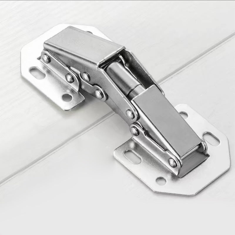 Slotting-free Stainless Steel Thickened Frog Hinge Mute Home Universal Cabinet Door Spring Buffer - HAUSSLYON