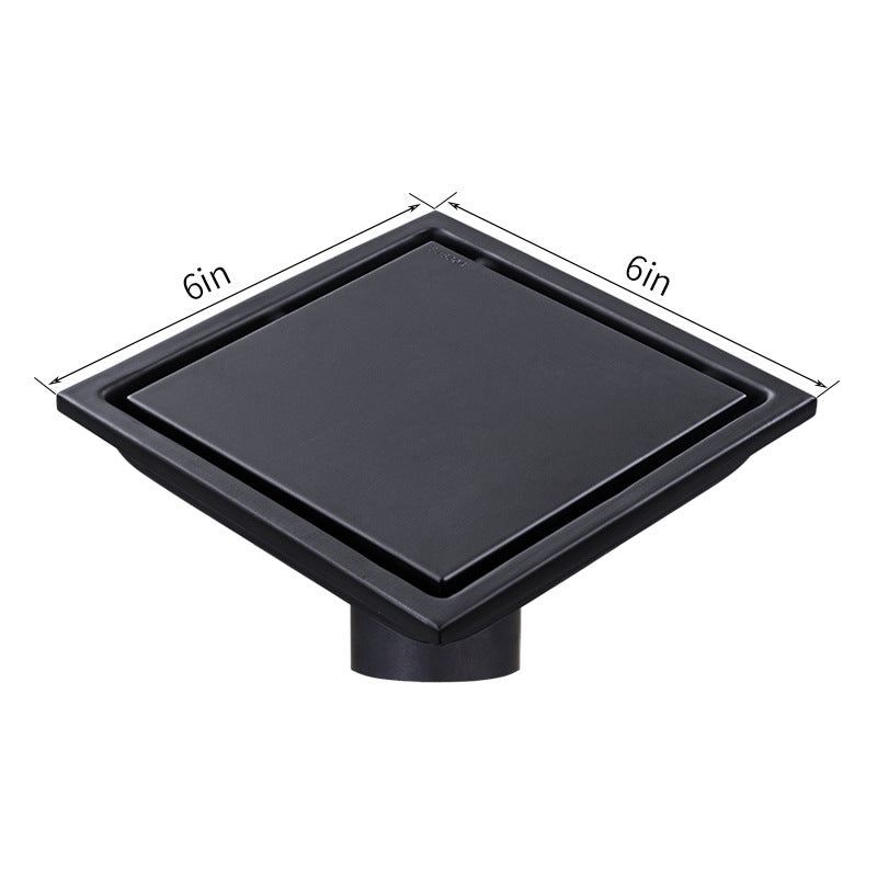 304 Stainless Steel Floor Drain Invisible Bathroom Bathroom Deodorant Yama American Floor Drain - HAUSSLYON