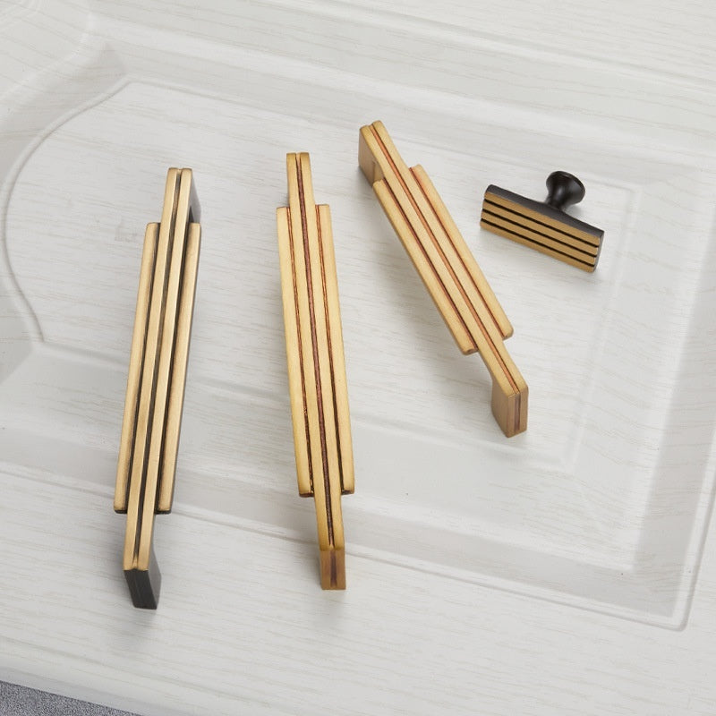 Furniture Wardrobe Drawer Cabinet Brass Handle - HAUSSLYON