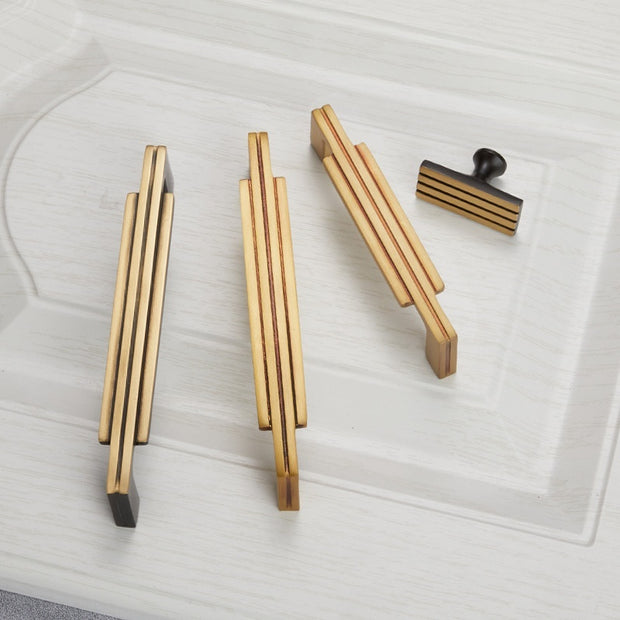 Furniture Wardrobe Drawer Cabinet Brass Handle - HAUSSLYON